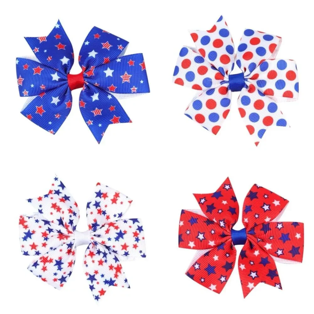 🇺🇸 America 250 Celebration USA Girls Hair Bow Set Patriotic 4th of July New